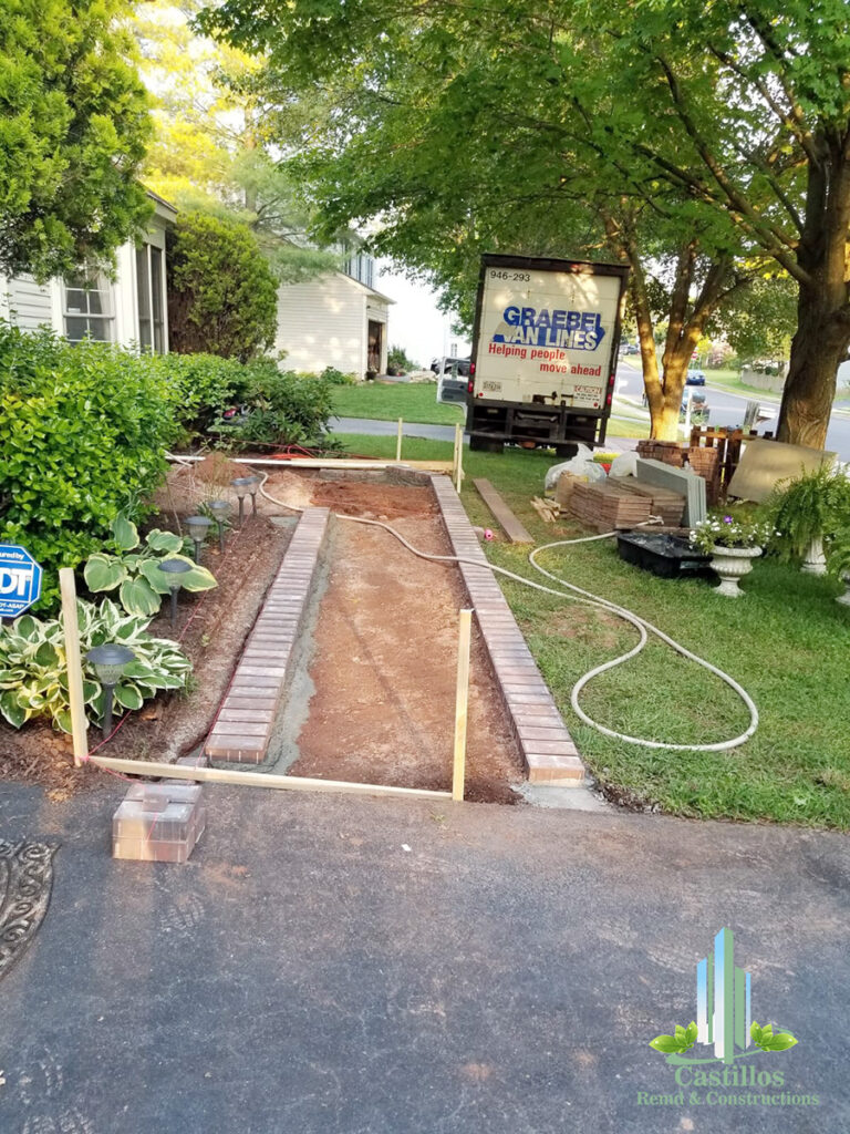 Construction of New concrete and brick patios Castillos Remd Constructions jpg 900x1200